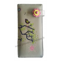 Portefeuille Compagnon gris petit oiseau Chante