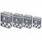 Set de 4 Boîtes gigognes métal déco Damier Gris Comptoir de Famille