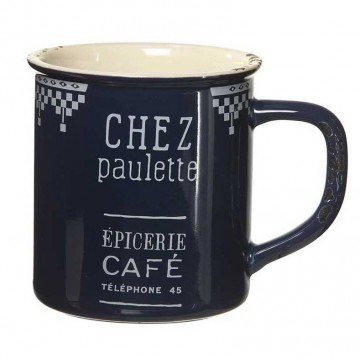 Mug bleu CHEZ PAULETTE Comptoir de Famille