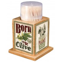 Boîte à Cure dents BORN TO BE OLIVE Natives déco rétro vintage