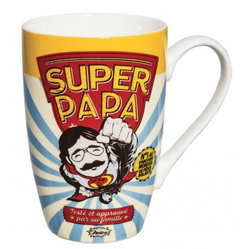 Mug SUPER PAPA Natives déco rétro vintage