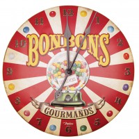 Horloge BONBONS GOURMANDS Natives déco rétro vintage