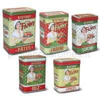 5 Boîtes "Chez Fanny"