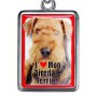 Porte-clés chien AIREDALE TERRIER en métal