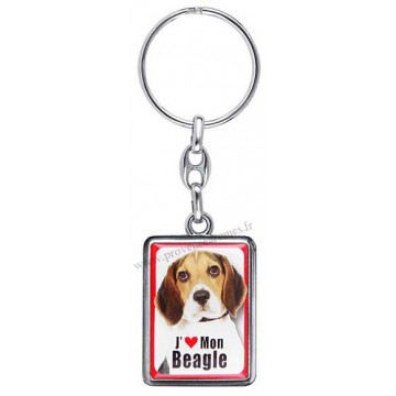 Porte-clés chien BEAGLE en métal