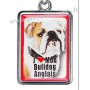 Porte-clés chien BULLDOG ANGLAIS en métal