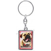 Porte-clés chien BULLMASTIFF en métal