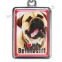 Porte-clés chien BULLMASTIFF en métal