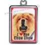Porte-clés chien CHOW CHOW en métal