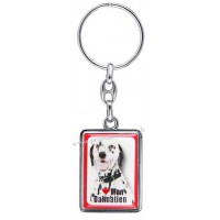 Porte-clés chien DALMATIEN en métal