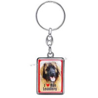 Porte-clés chien LEONBERG en métal