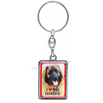 Porte-clés chien LEONBERG en métal