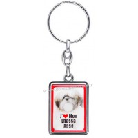 Porte-clés chien LHASSA APSO en métal