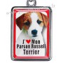 Porte-clés chien PARSON RUSSELL TERRIER en métal