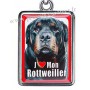 Porte-clés chien ROTTWEILLER en métal