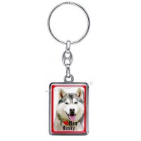 Porte-clés chien HUSKY en métal