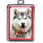 Porte-clés chien HUSKY en métal