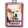 Porte-clés chien WELSH CORGI PEMBROKE en métal