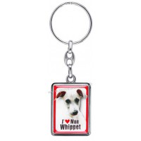 Porte-clés chien WHIPPET en métal