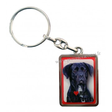 Porte-clés chien CANE CORSO en métal