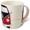 Mug combi Volkswagen rouge et noir en céramique Brisa rétro vintage collection