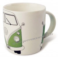 Mug combi Volkswagen vert en céramique Brisa rétro vintage collection