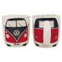 Mug combi Volkswagen rouge et noir en céramique Brisa rétro vintage collection