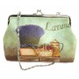 Pochette avec chainette Provence LAVANDE ROMARIN fermeture à clapet 