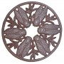 Dessous de plat CIGALES en fonte brun antique