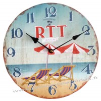 Horloge RTT déco rétro vintage humoristique