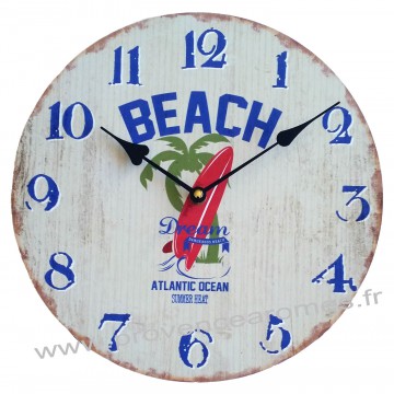 Horloge BEACH Dream déco rétro vintage