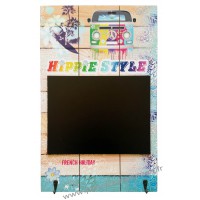 Ardoise 2 crohets VAN HIPPIE STYLE déco rétro vintage