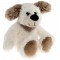 Peluche chien coquin avec foulard vichy beige