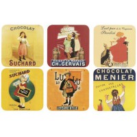 Dessous de verre CHOCOLAT BISCUIT Sous Verre cartes publicitaires rétro vintage