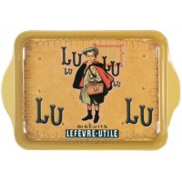 Petit plateau en métal Biscuits LU déco publicité rétro vintage