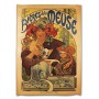Torchon Bières de la Meuse déco publicité rétro vintage