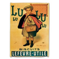 Torchon Biscuits LU déco publicité rétro vintage