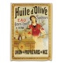 Torchon HUILE D'OLIVE SUPÉRIEUR déco publicité rétro vintage