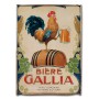 Torchon BIERE GALLIA déco publicité rétro vintage