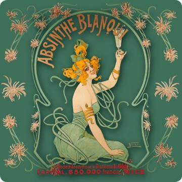 Dessous de Plat ABSINTHE BLANQUI déco publicité rétro vintage