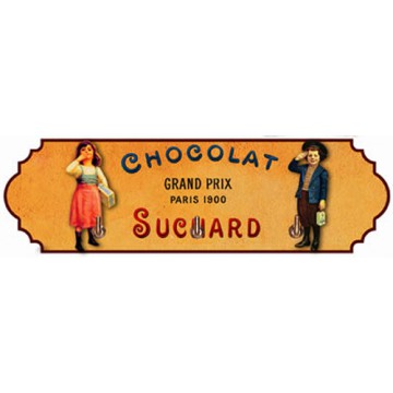 Accroche Torchons métal 3 crochets CHOCOLAT SUCHARD déco publicité rétro vintage