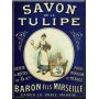 Magnet plaque SAVON LA TULIPE déco publicité rétro vintage