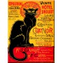 Magnet plaque TOURNÉE DU CHAT NOIR Hôtel Drouot déco affiche rétro vintage