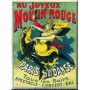 Magnet plaque AU JOYEUX MOULIN ROUGE déco affiche rétro vintage