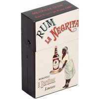 Boîte étuis à cigarettes RHUM LA NÉGRITA déco publicité rétro vintage