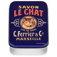 Boîte à savon SAVON LE CHAT déco publicité rétro vintage