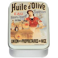 Boîte à savon HUILE D'OLIVE SUPÉRIEURE déco publicité rétro vintage