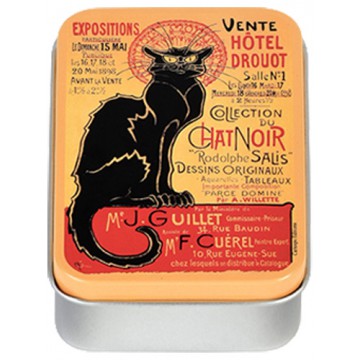 Boîte à savon TOURNÉE DU CHAT NOIR Hôtel Drouot déco affiche rétro vintage