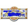 Plaque de porte métal Salle de Bains SAVON PARADISIA déco publicité rétro vintage
