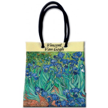 Sac toile LES IRIS Van Gogh 1889 déco artistique rétro vintage